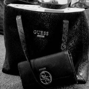 Guess handbag and wallet